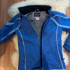 Spyder Blue and Light Blue Ski Jacket